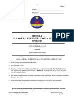 Kertas 1 Pep Percubaan SPM Johor 2020 - Soalan PDF