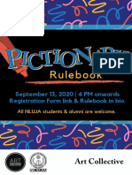 Rulebook: September 13, 2020 - 4 PM Onwards Registration Form Link & Rulebook in Bio