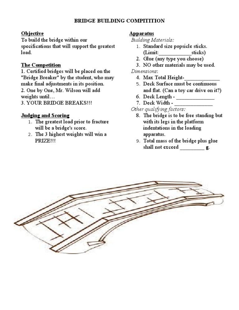 Bridge Building Compitition | PDF | Technology & Engineering