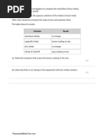 Reactivity Series QP