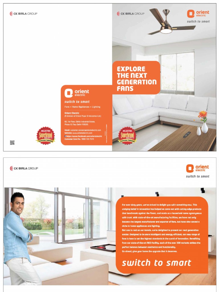 Orient Fan Catalogue 2025 Overview | PDF | Electric Motor | Electricity