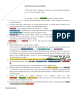 Procedimiento para Calcular El Tamaño de La Base de Datos