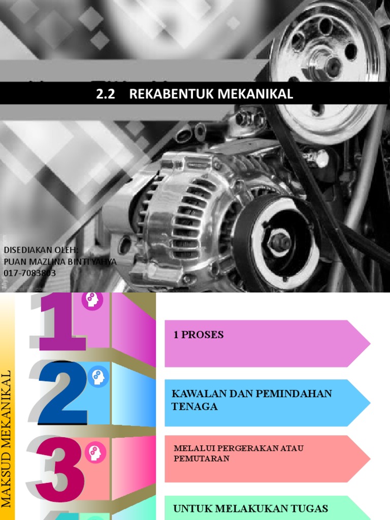 Bab 2.2 Rekabentuk Mekanikal - RBT Tingkatan 2 | PDF