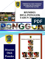 Presentasi RPJMDES Ponggok 2014.2019 NEW
