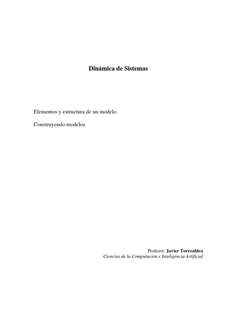 Elementos y Estructura de Un Modelo | PDF