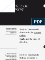 Branches of Chemistry