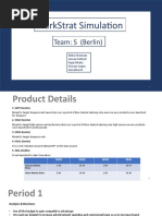 Markstrat Simulation: Team: S (Berlin)