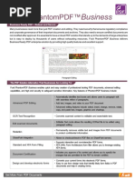 Datasheet FoxitPhantomPDFBusiness