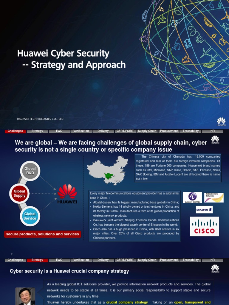 Huawei Cyber Security Strategy And Approach Download Free Pdf