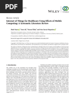 Internet of Things For Healthcare Using Effects of Mobile