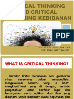 Critical thinking and critical reasoning kebidanan