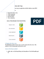 5 Steps Java Database Connectivity
