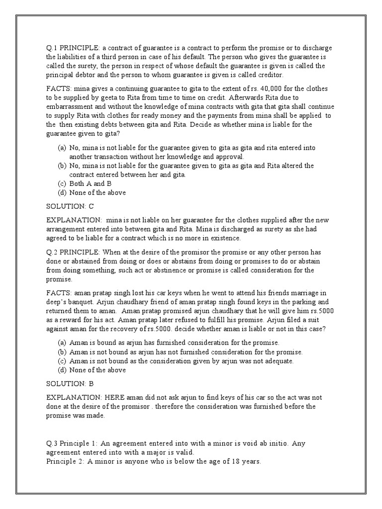 Contract 7 PDF Guarantee Business Law