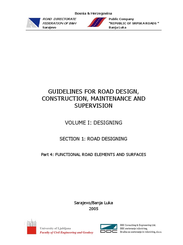 Guidelines for Functional Road Elements | PDF | Traffic | Road