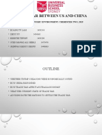 Trade War Between Us and China: Mcr001C Economic Environment: Trimester Two, 2019 Group Member