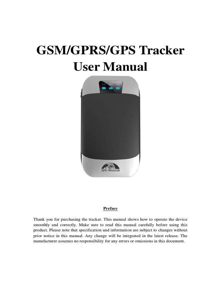 GSM/GPRS/GPS Tracker User Manual | PDF | General Packet Radio Service ...