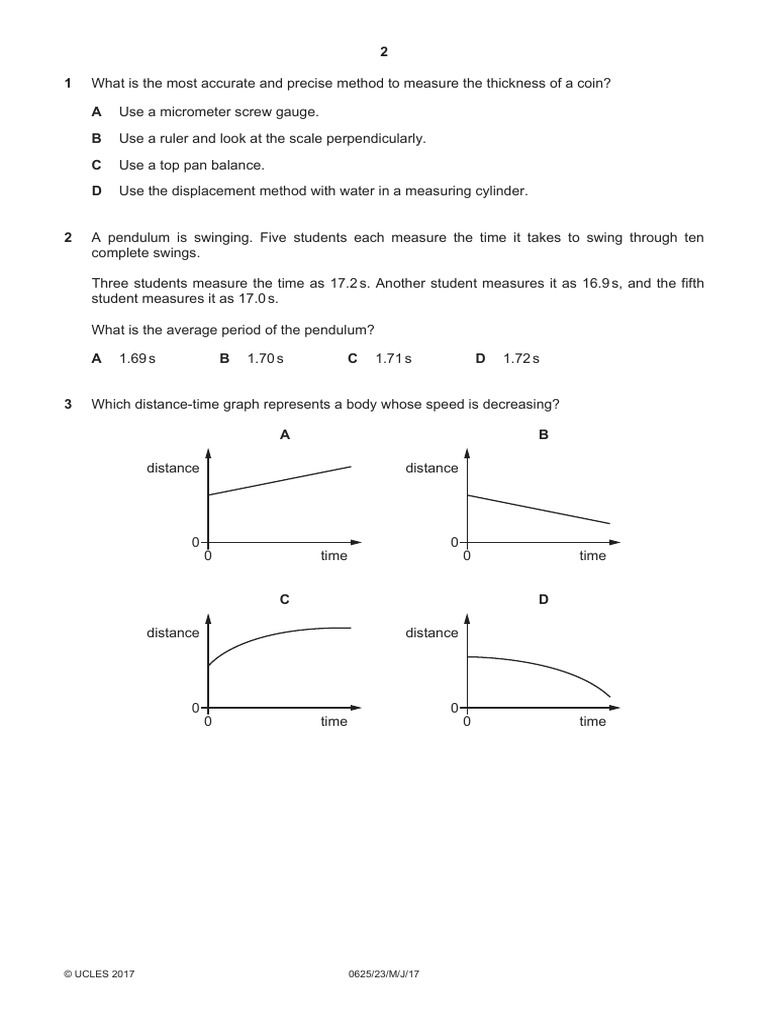 IGCSE Physics Revision Ch1 To 3 | PDF | Force | Pressure