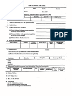 For Academy Use Only: Personal Information Questionnaire