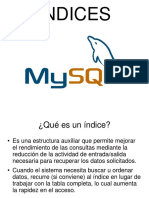 indicesMySQL