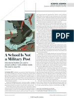 A School Is Not A Military Post: Science Agenda