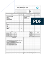 Daily Field Report Form