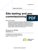 Site Testing and Pre-Commissioning: Substation Design Instruction