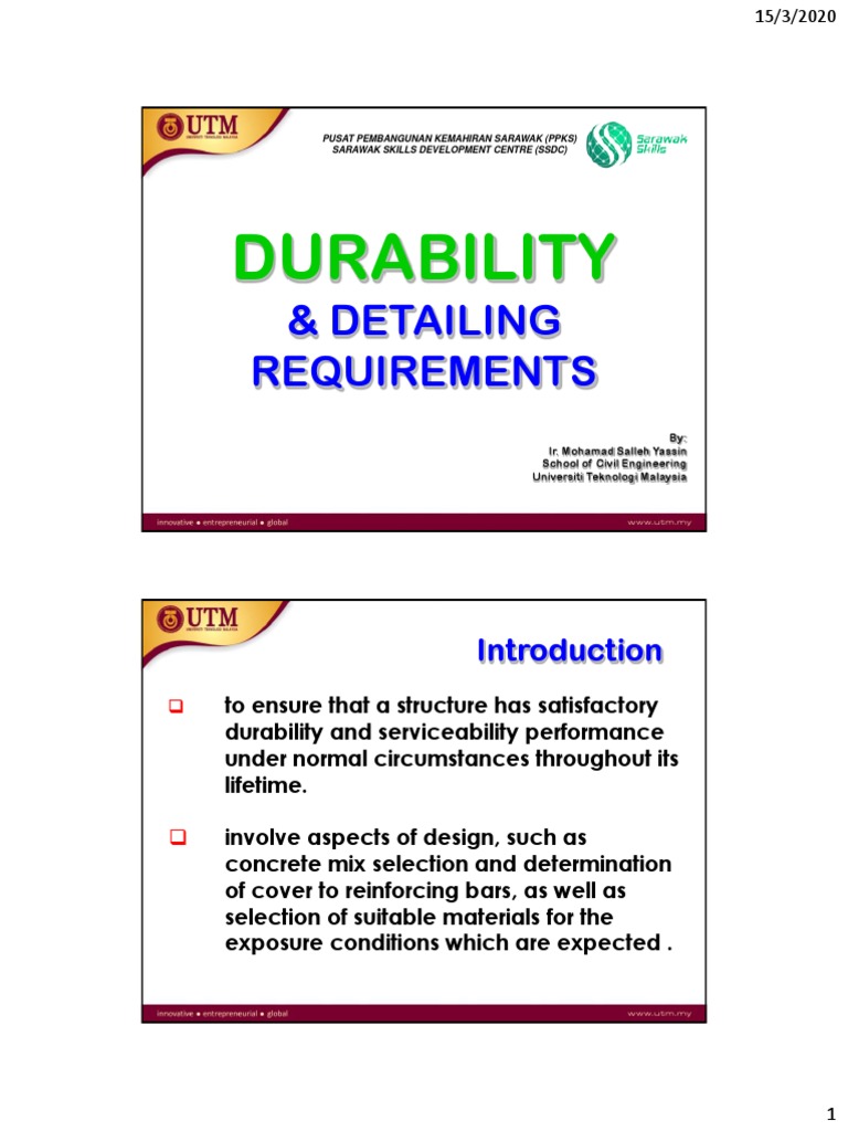 Durability and Detailing in Concrete Design | PDF | Beam (Structure ...