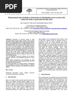 Measurement and Calculation of Harmonics in Distribution Power System With Connected Small Co-Generation Facility Etan