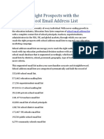 School Email Address List