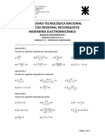 ANALISIS MATEMÁTICO I - Trabajo Práctico #6 - INTEGRALES INDEFINIDAS - 2020