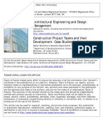Architectural Engineering and Design Management