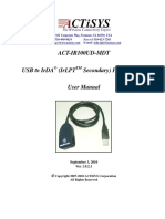 ACT IR100UD MDT Manual v1.0.2.1 100903