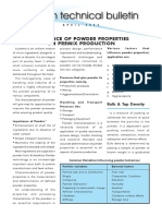 Avitech Technical Bulletin: Influence of Powder Properties On Premix Production