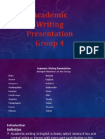 Academic Writing Presantation PowerPoint
