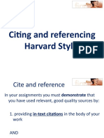 Citing and Referencing Harvard Style