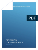Diplomatic Correspondence PDF PDF