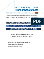 PROYECTO DE GESTION ACADEMICA Distrital