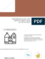 Determinação de Hipoclorito em Alvejantes