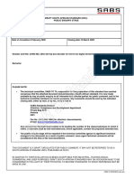 Draft SABS Standards For Set Top Boxes Feb 2009