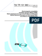 ETSI TR 101 983: Technical Report