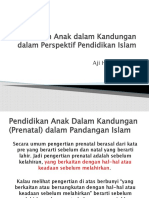 Pendidikan Anak Dalam Kandungan Dalam Perspektif Pendidikan Islam