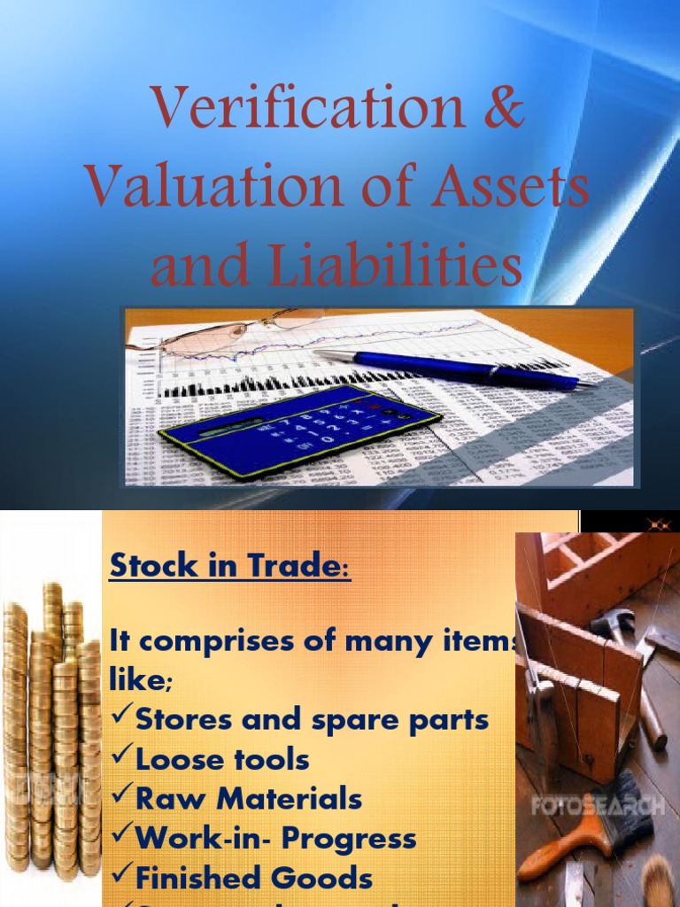Asset and Liability Verification Guide | PDF | Investing | Valuation ...