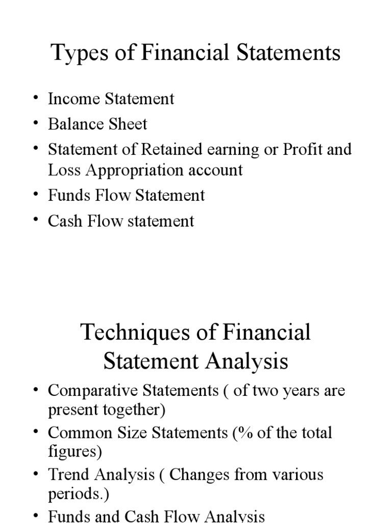 Types of Financial Statements | PDF | Dividend | Equity (Finance)