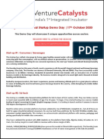 Agenda For Family Office Virtual Demo Day October 2020 PDF