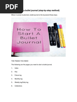 1.0 How to start a bullet journal-converted