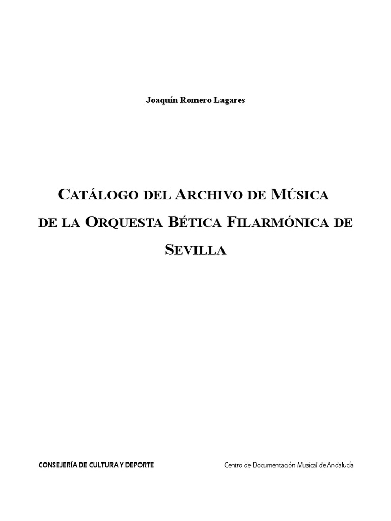 Cat Orquesta Bética Filarmónica de Sevilla (Intro) PDF Partituras