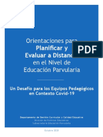 Orientaciones para Planificar y Evaluar A Distancia en El Nivel de Educación Parvularia - Ok