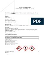 Safety Data Sheet (SDS) Sodium Hypochlorite 10 - 13% (Naocl)