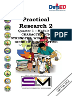 Practical Research (Characteristics, Weaknesses and Quantitative Research