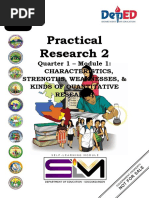 Practical Research (Characteristics, Weaknesses and Quantitative Research